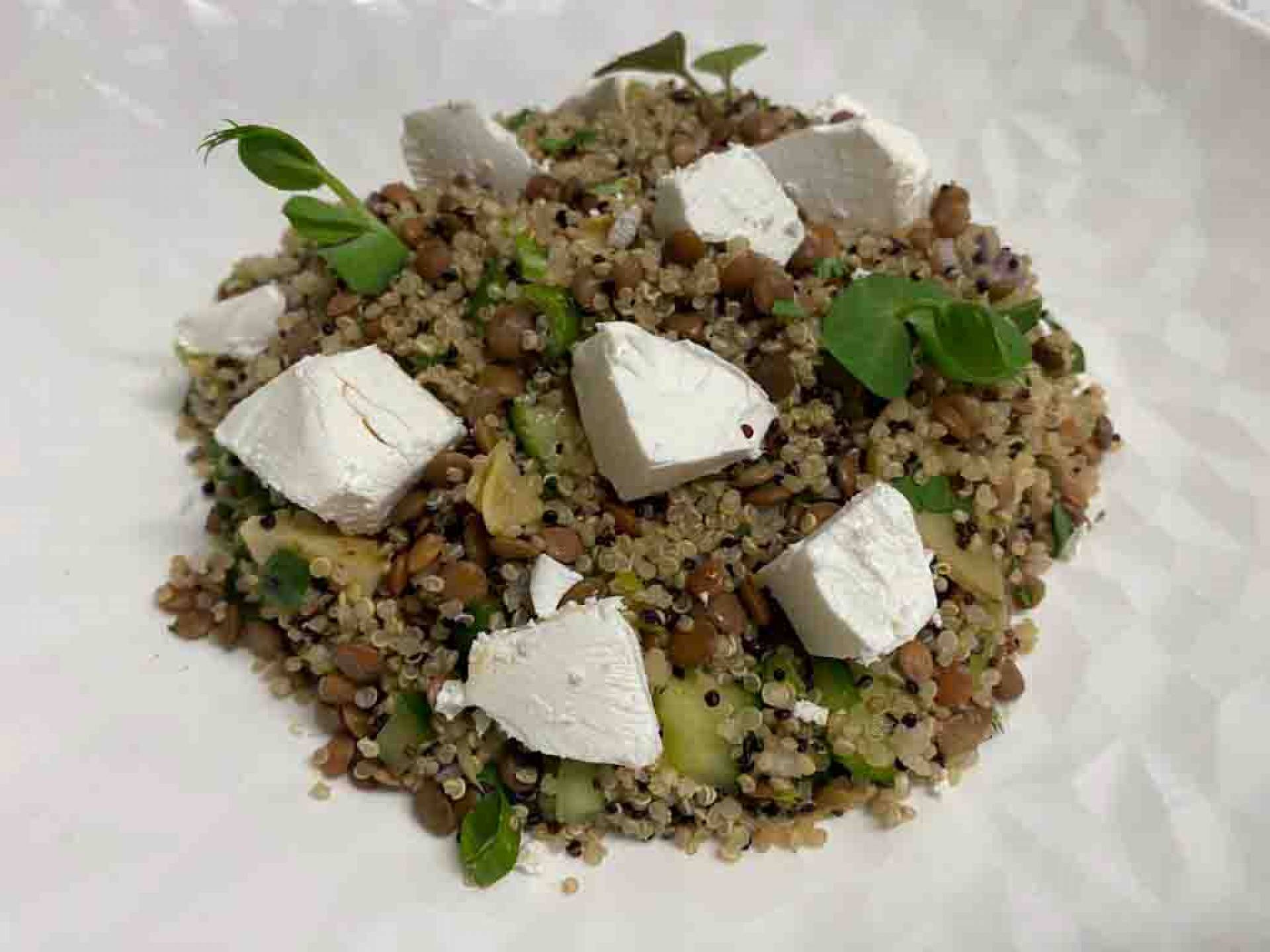 MV 18 - QUINOA, LENTIL & ARTICHOKE SALAD w/ Feta