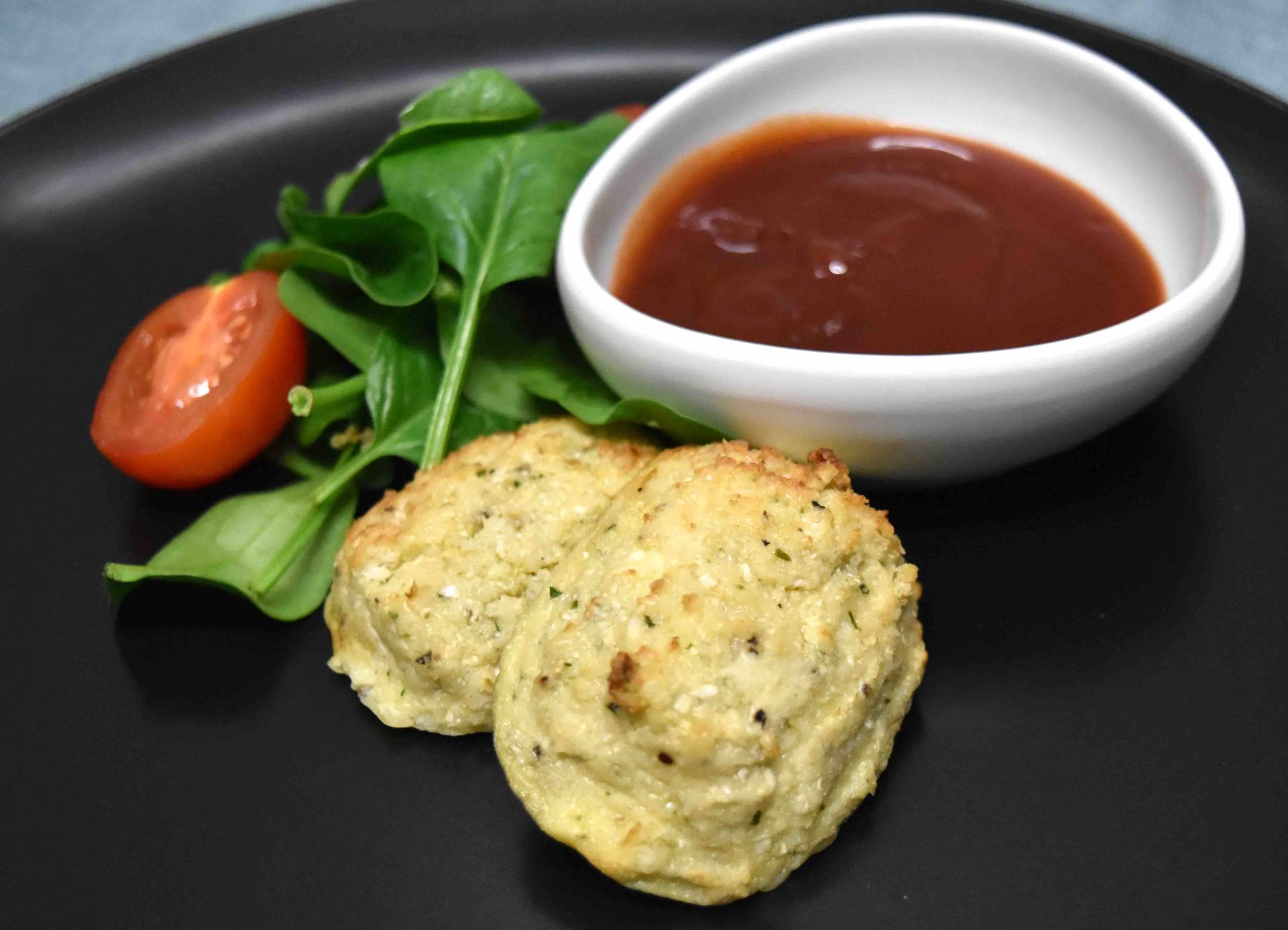 SV 341 - CURRIED CAULIFLOWER TOTS w/ Tomato Sauce